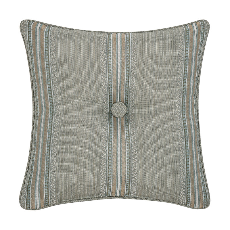 Aqua 18inch Square Decorative Throw Pillow