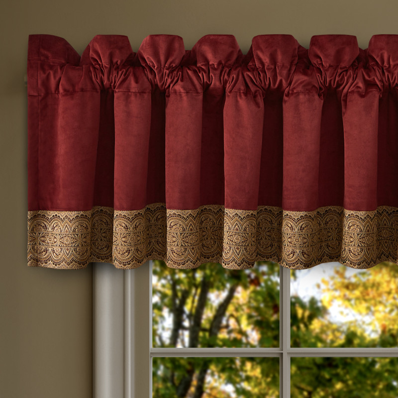Crimson Window Straight Valance