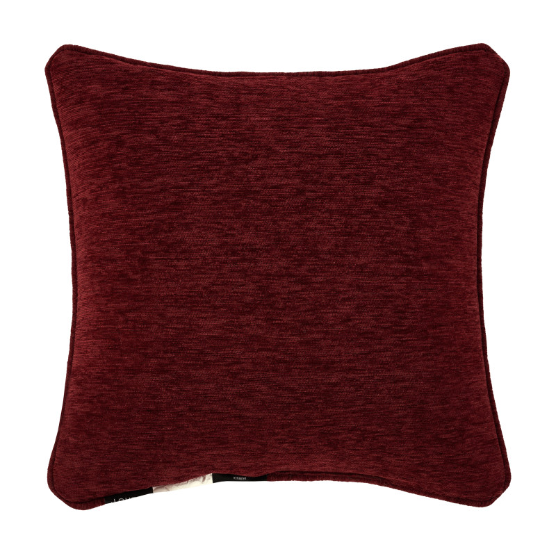 Crimson 18inch Square Embellished Decorative Throw Pillow