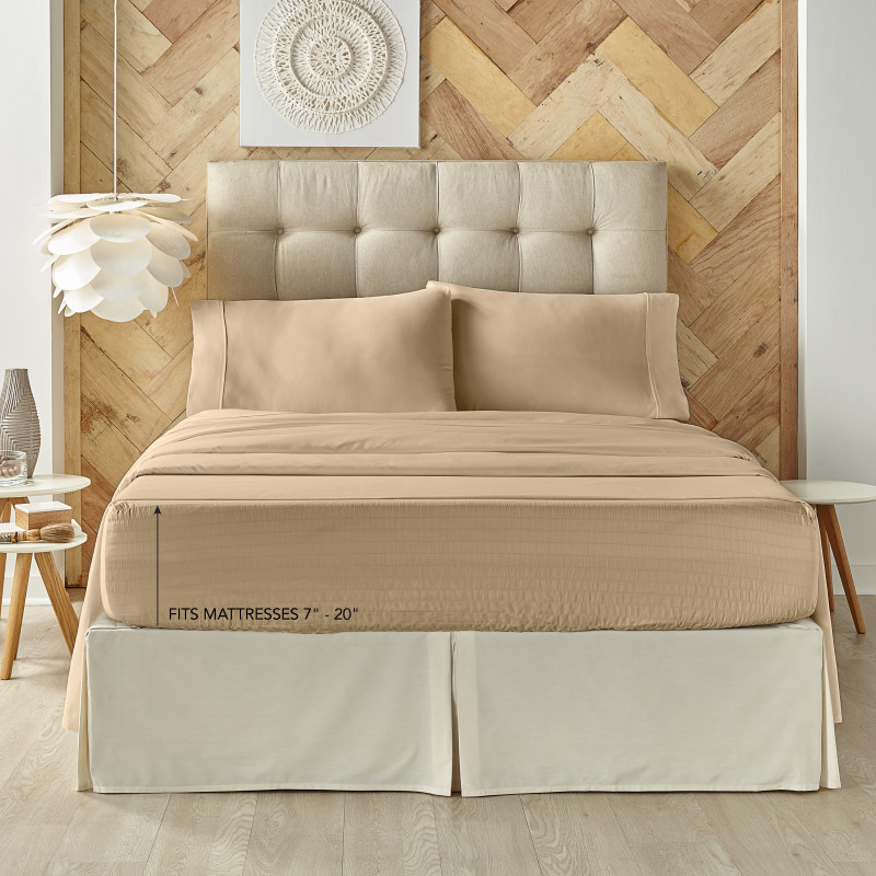 Taupe California King 4Pc. Sheet Set
