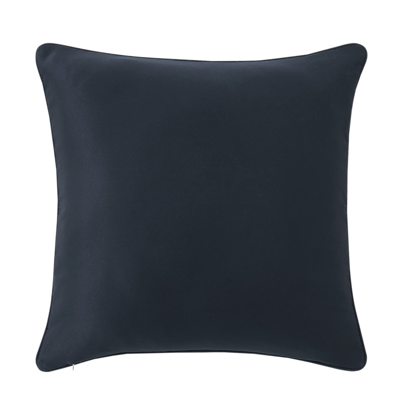 Navy 20inch Square Quilted Decorative Throw Pillow