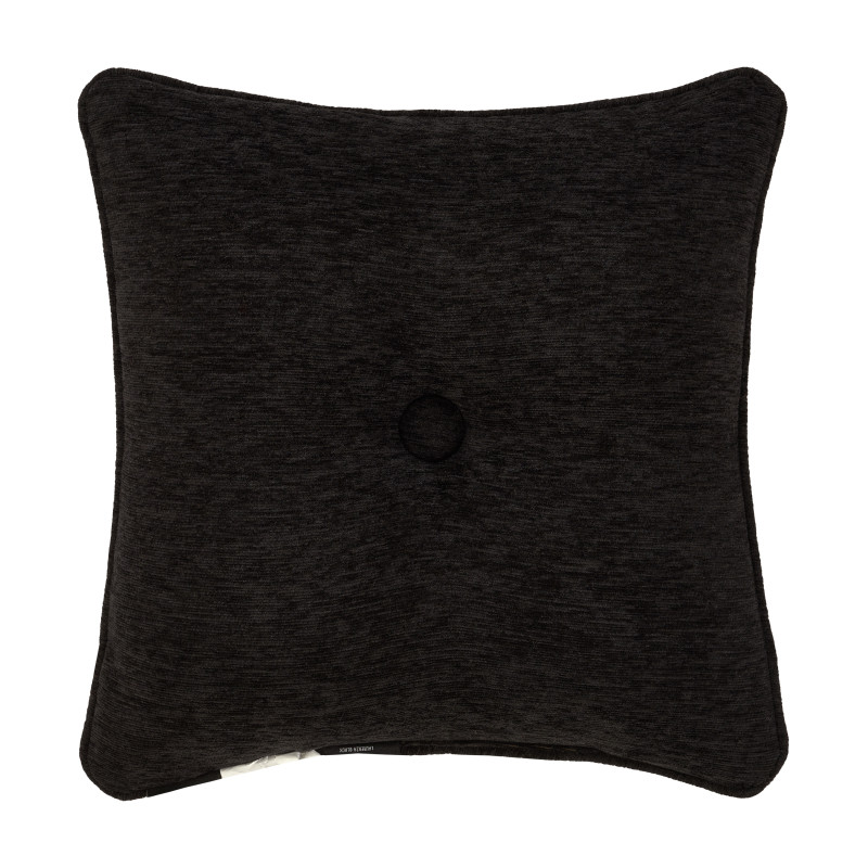 Black 18inch Square Decorative Throw Pillow