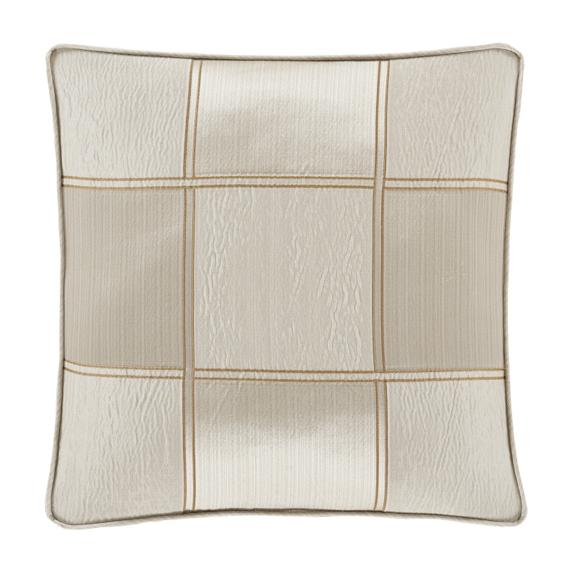 Ivory 18inch Square Decorative Throw Pillow