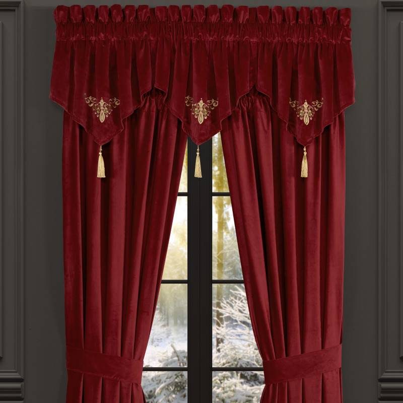 Crimson Window Ascot Valance