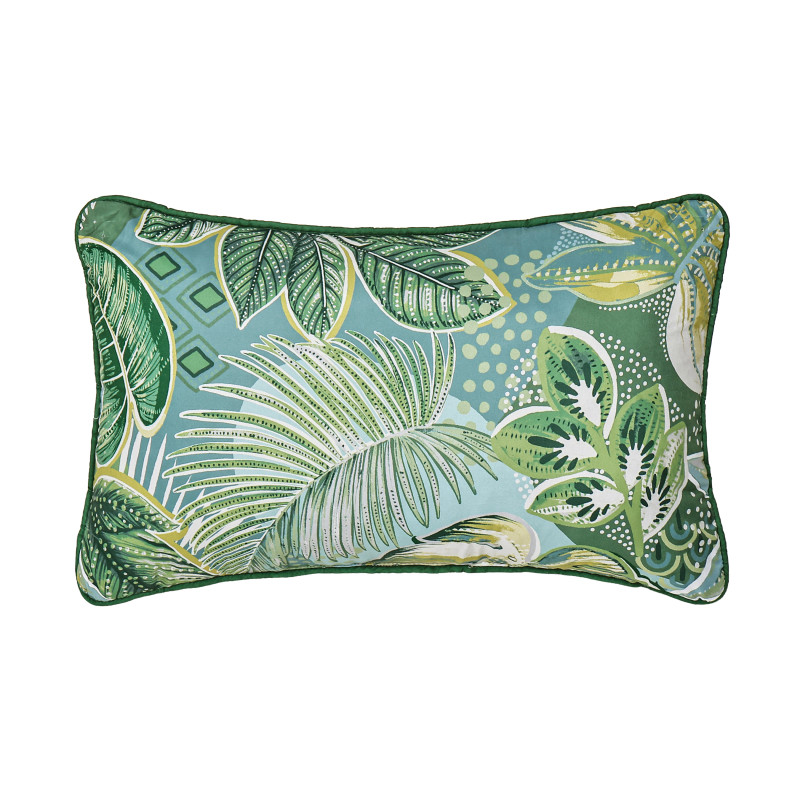 Teal Quilted Boudoir Decorative Throw Pillow