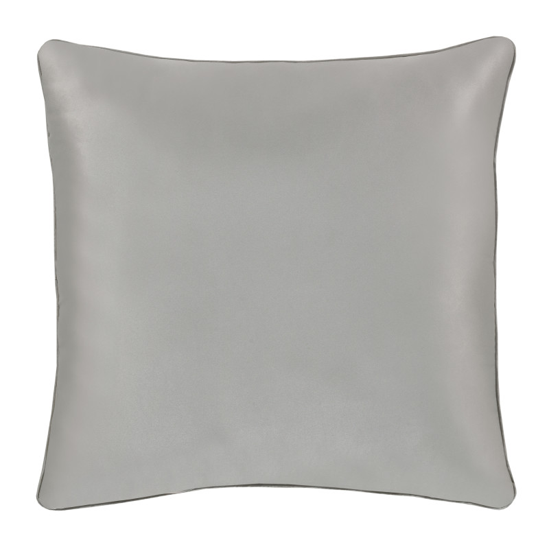Silver 20inch Square Decorative Throw Pillow