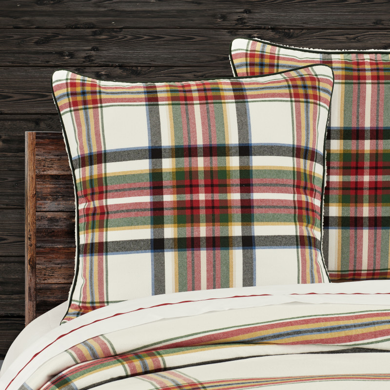 Red Euro Sham