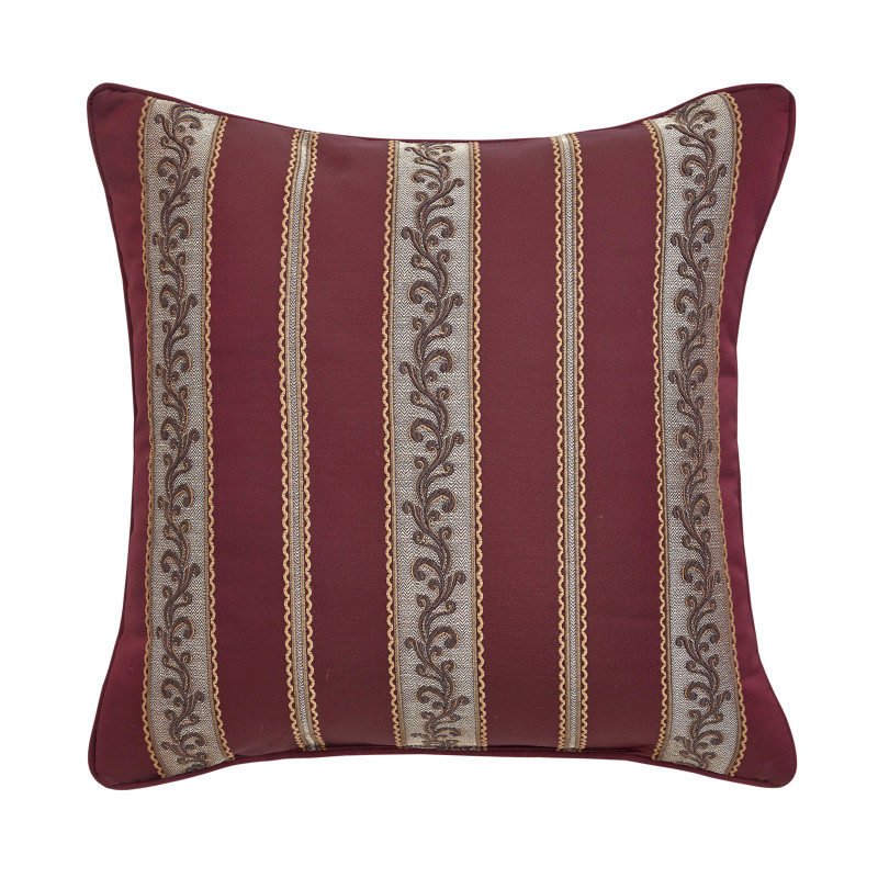 Bordeaux 20inch Square Decorative Throw Pillow