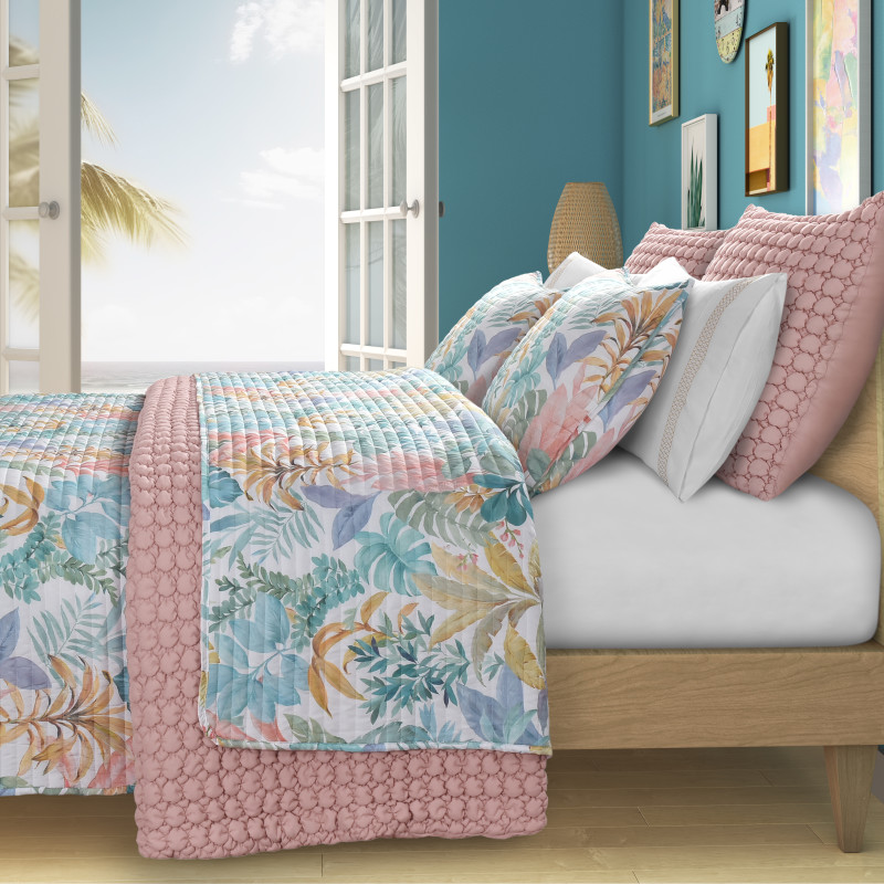 Aqua Twin/Twin Xl 2Pc. Quilt Set