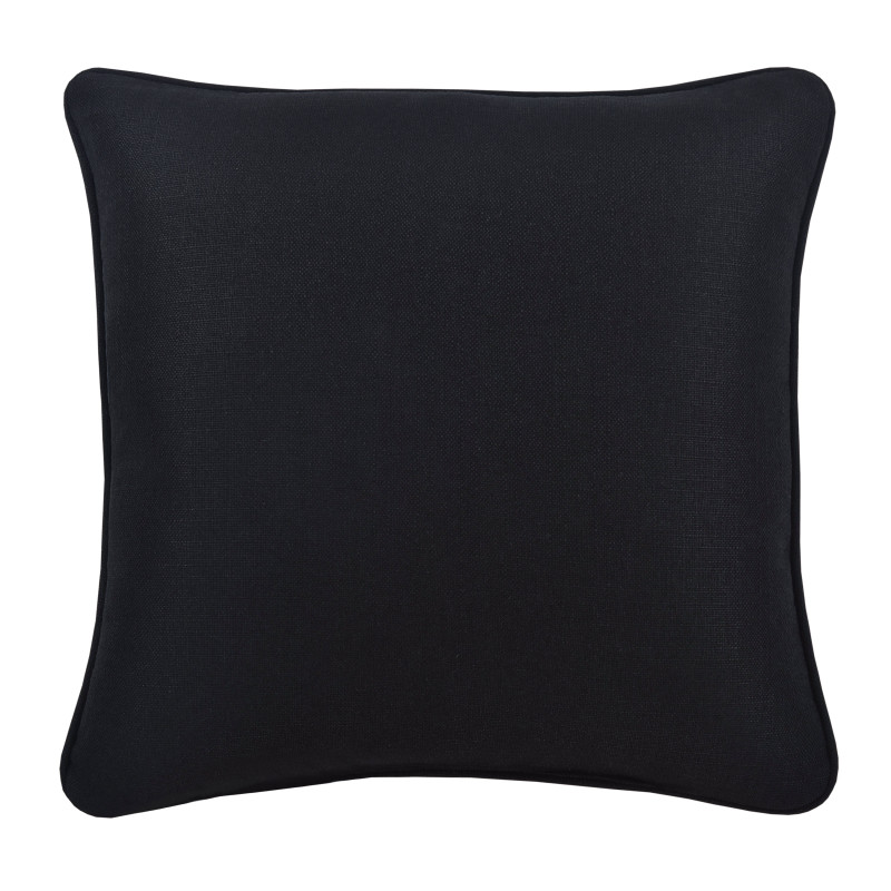 Black 18inch Square Decorative Throw Pillow