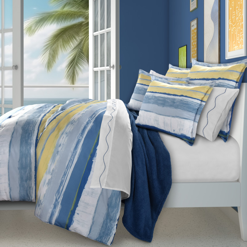 Blue Full/Queen 3Pc. Comforter Set