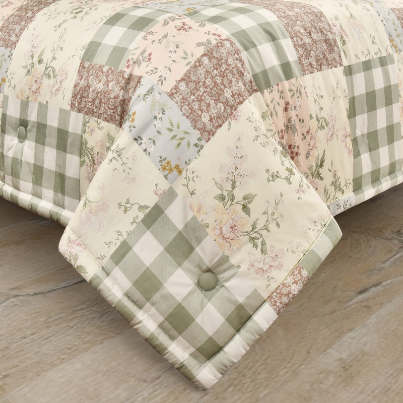 Dusty Rose Full/Queen 3Pc. Comforter Set