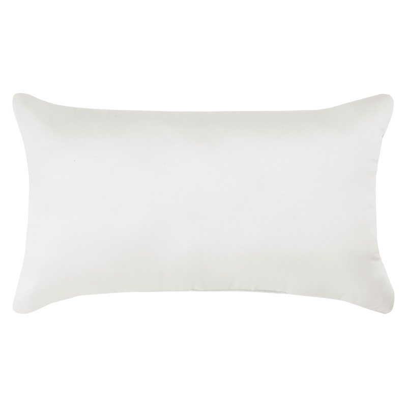 Ivory Quilted Boudoir Decorative Throw Pillow