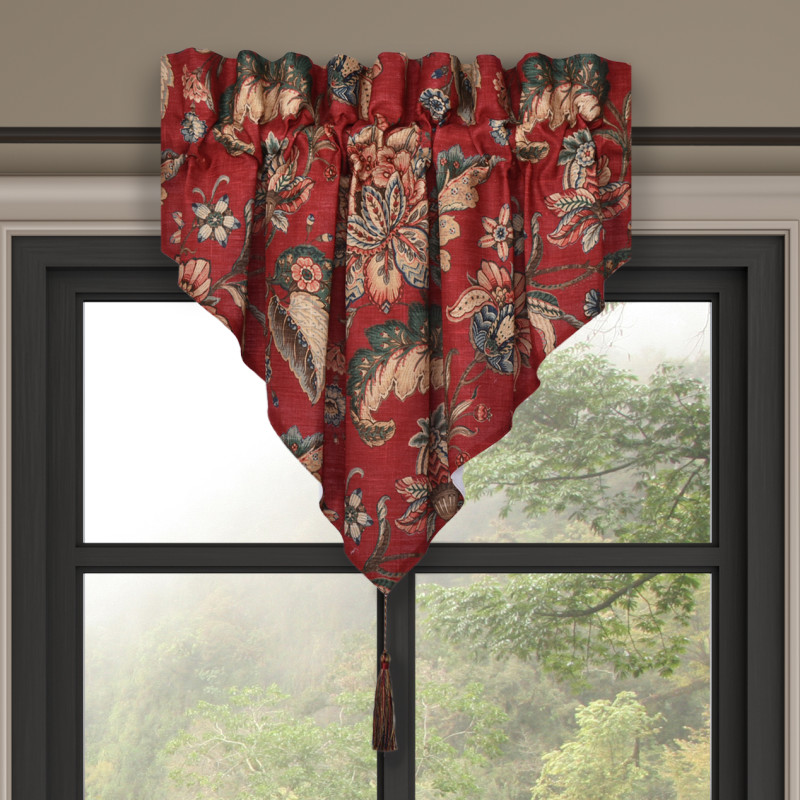 Red Window Ascot Valance