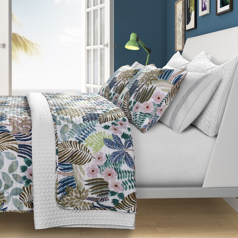 Teal Full/Queen 3Pc. Quilt Set