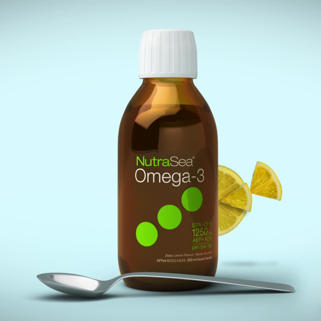 Promotional Video for NutraSea® Omega-3, Lemon / 6.8 fl oz (200 ml)