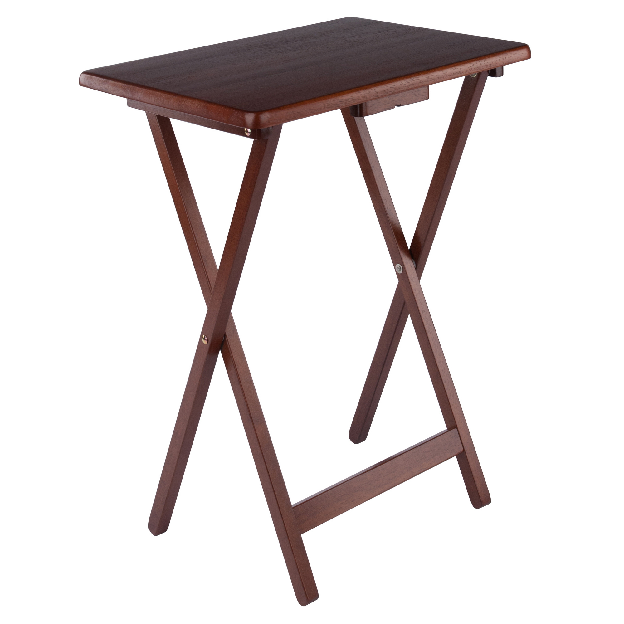 Alex 2-Pc Snack Tables, Walnut - Winsome Wood