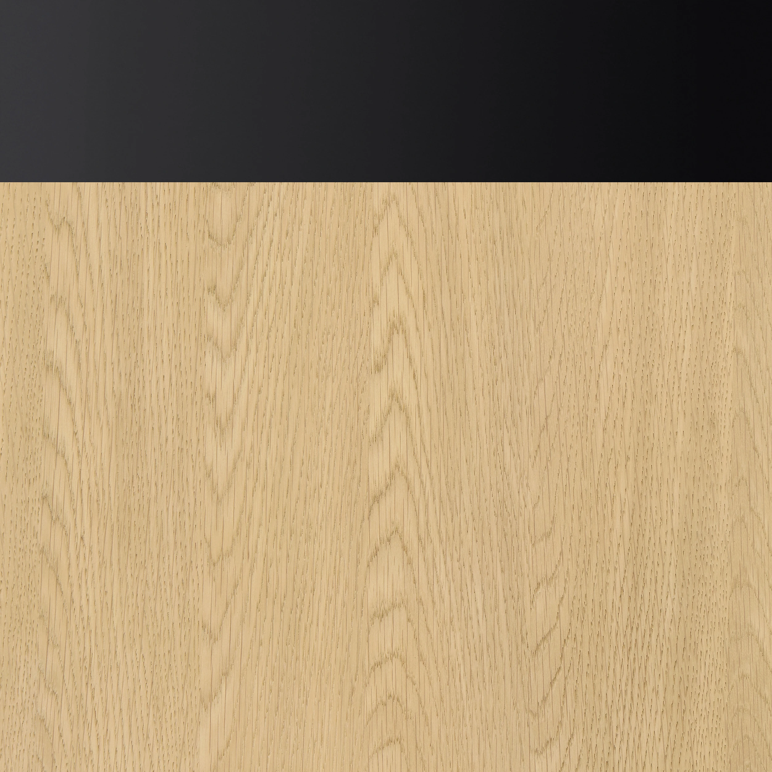 Scandinavian Oak with Matte Black Trim