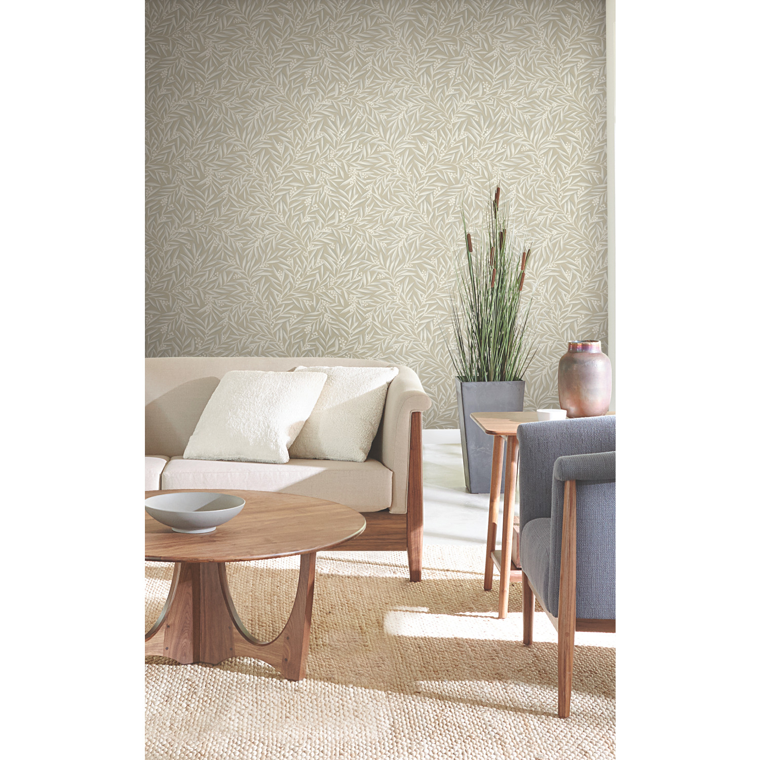 Wallpaper Rovan Rowan Neutral Wallpaper | York Design Group Product Catalog
