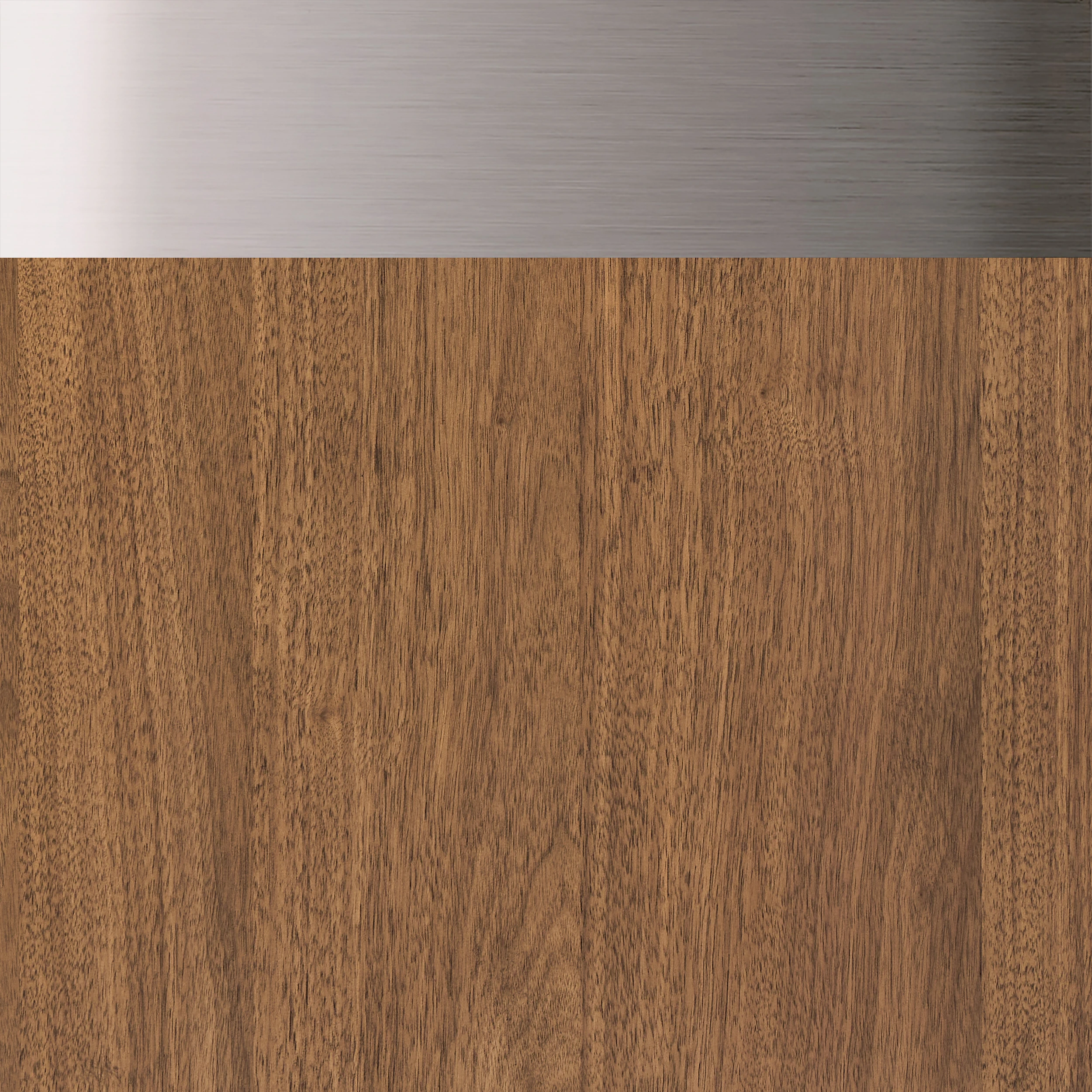 Toasted Walnut with Brushed Nickel Trim