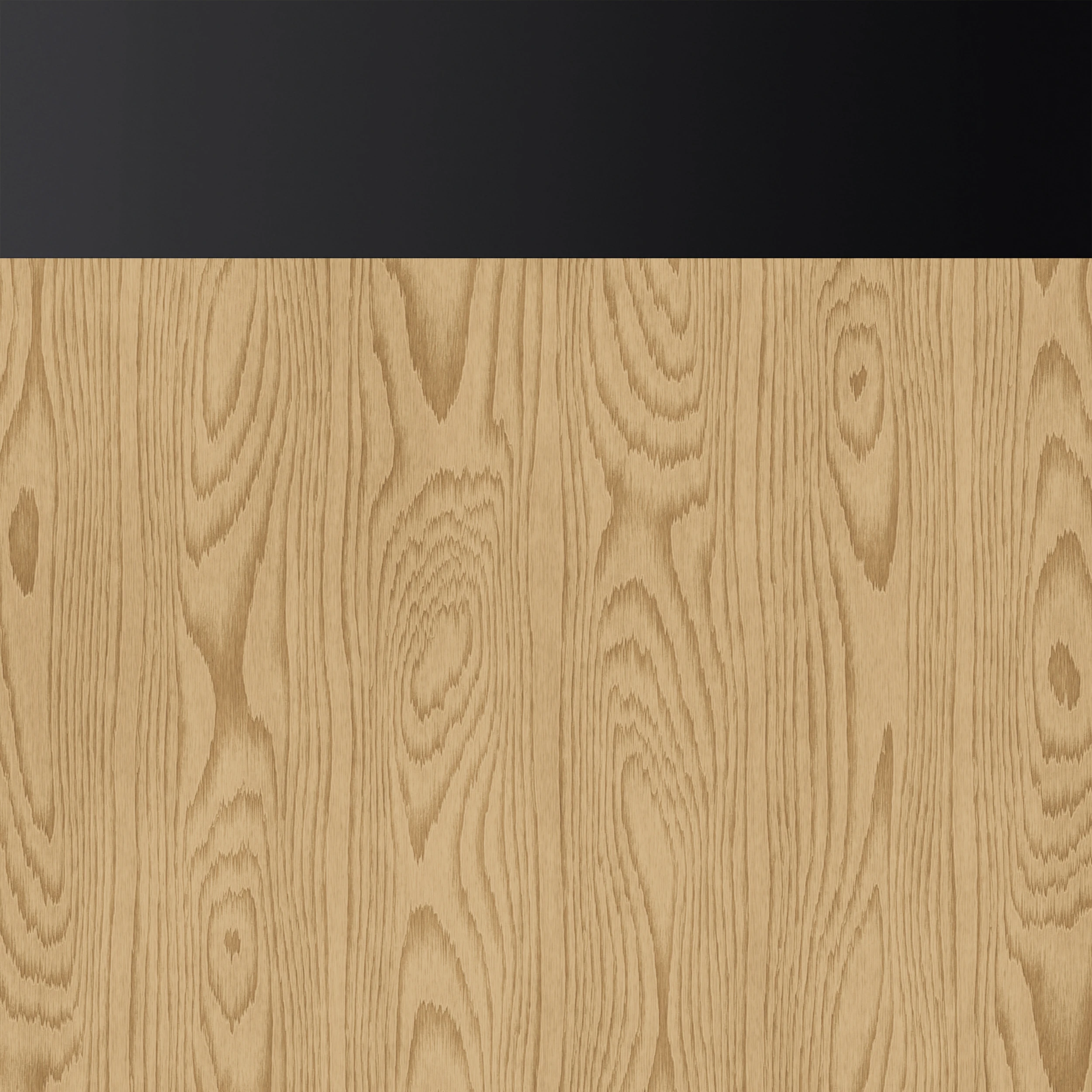 Tanned Oak with Matte Black Trim