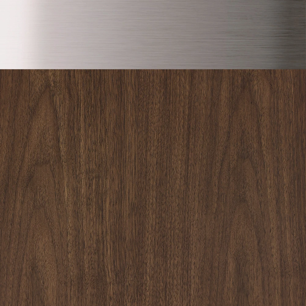 Dark Walnut with Brushed Nickel Trim