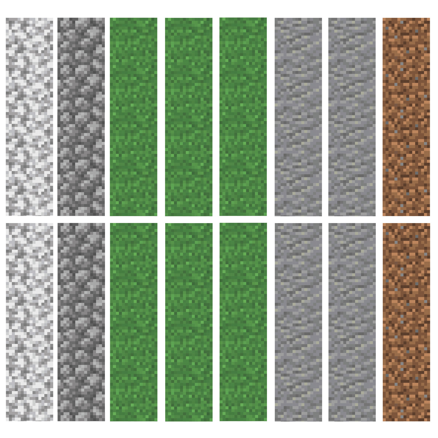Minecraft Block Strips Peel & Stick Wall Decals | York Design Group ...