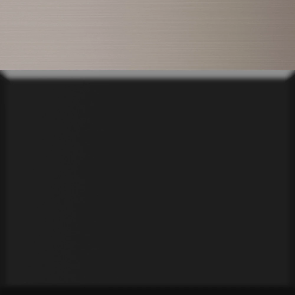 Black with Brushed Nickel Trim