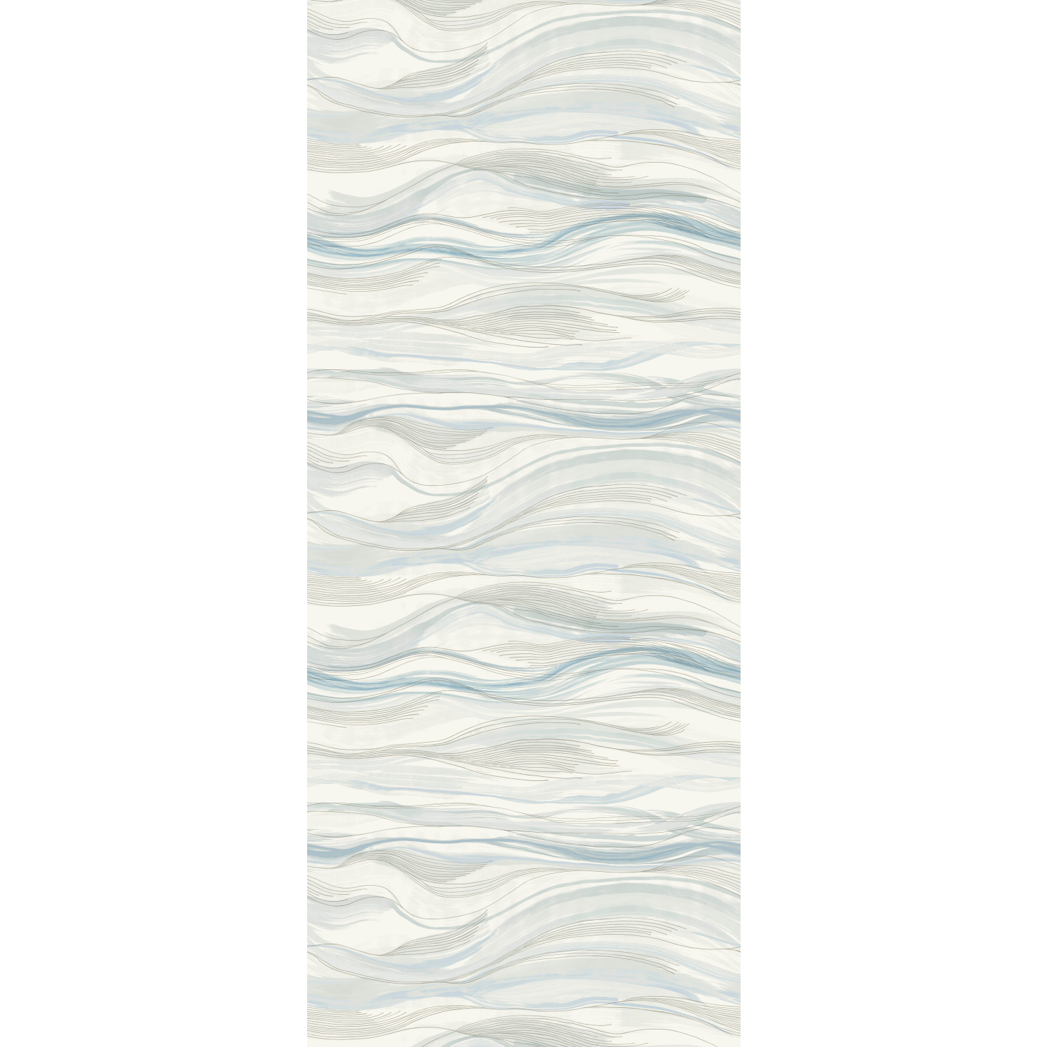 Currents Blue Wall Mural Sample | York Design Group Product Catalog