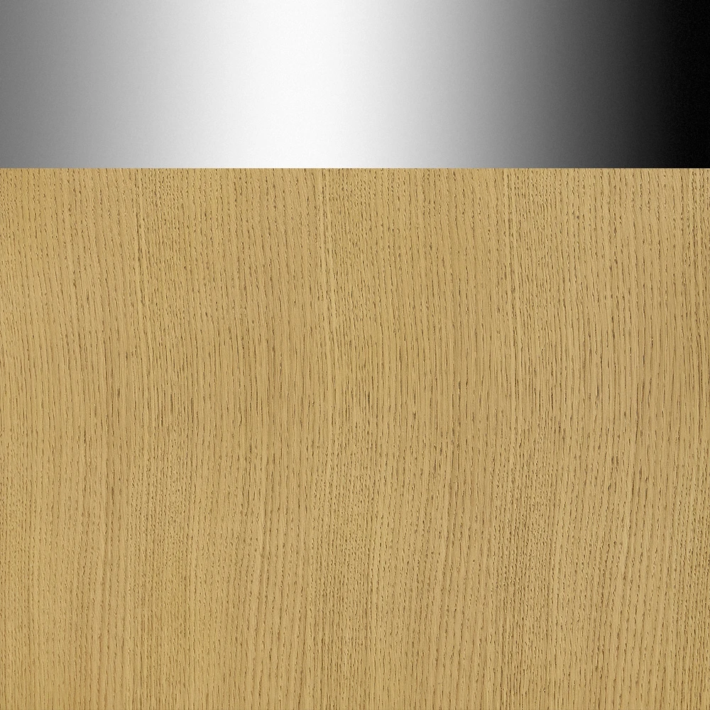 Honey Oak with Polished Chrome Trim