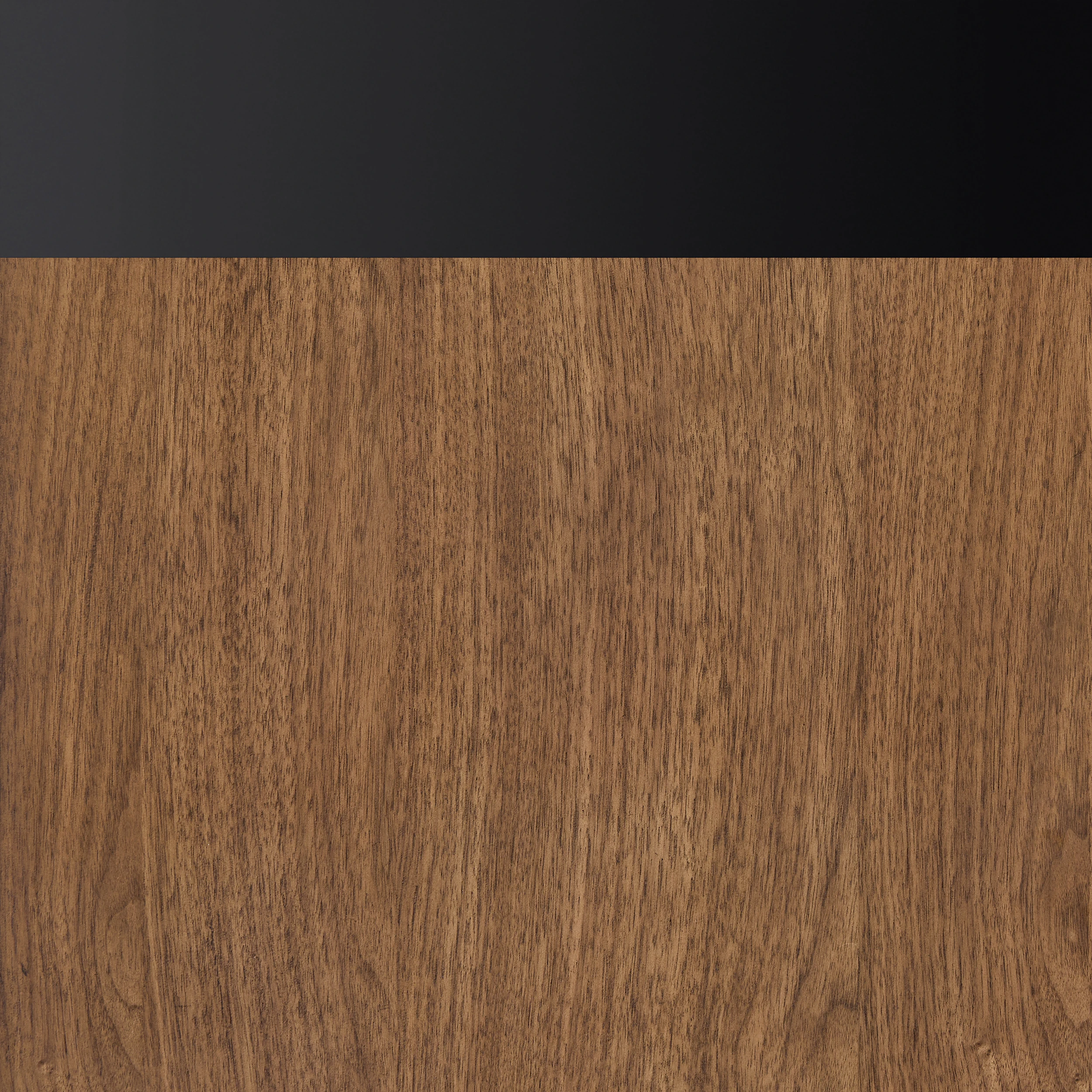 Toasted Walnut with Matte Black Trim