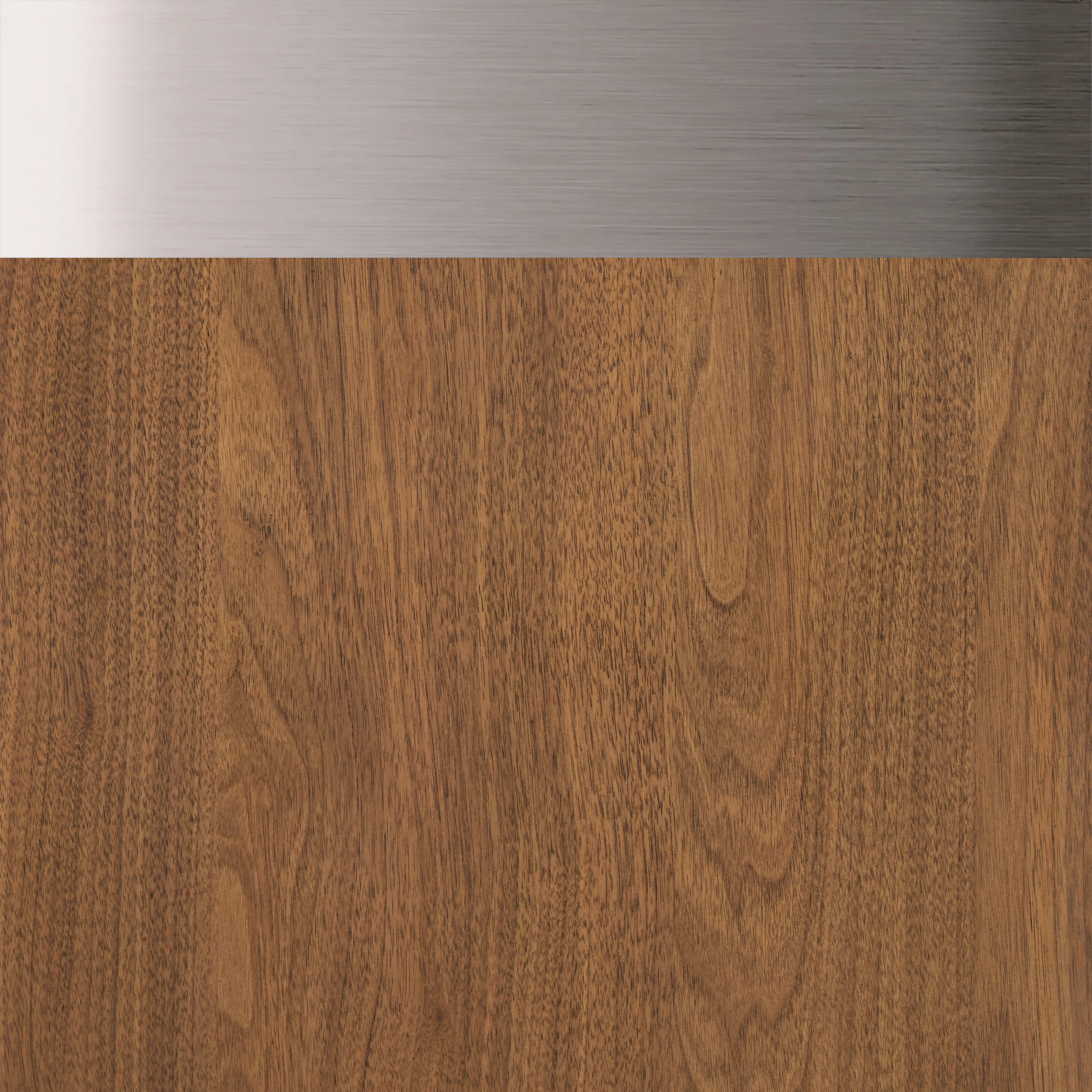 Toasted Walnut with Brushed Nickel Trim