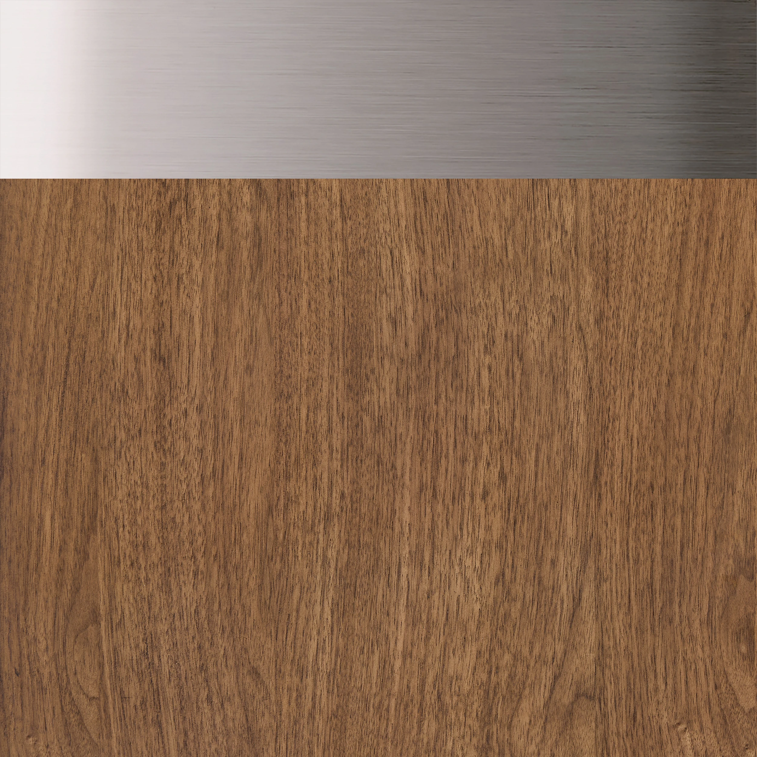 Toasted Walnut with Brushed Nickel Trim