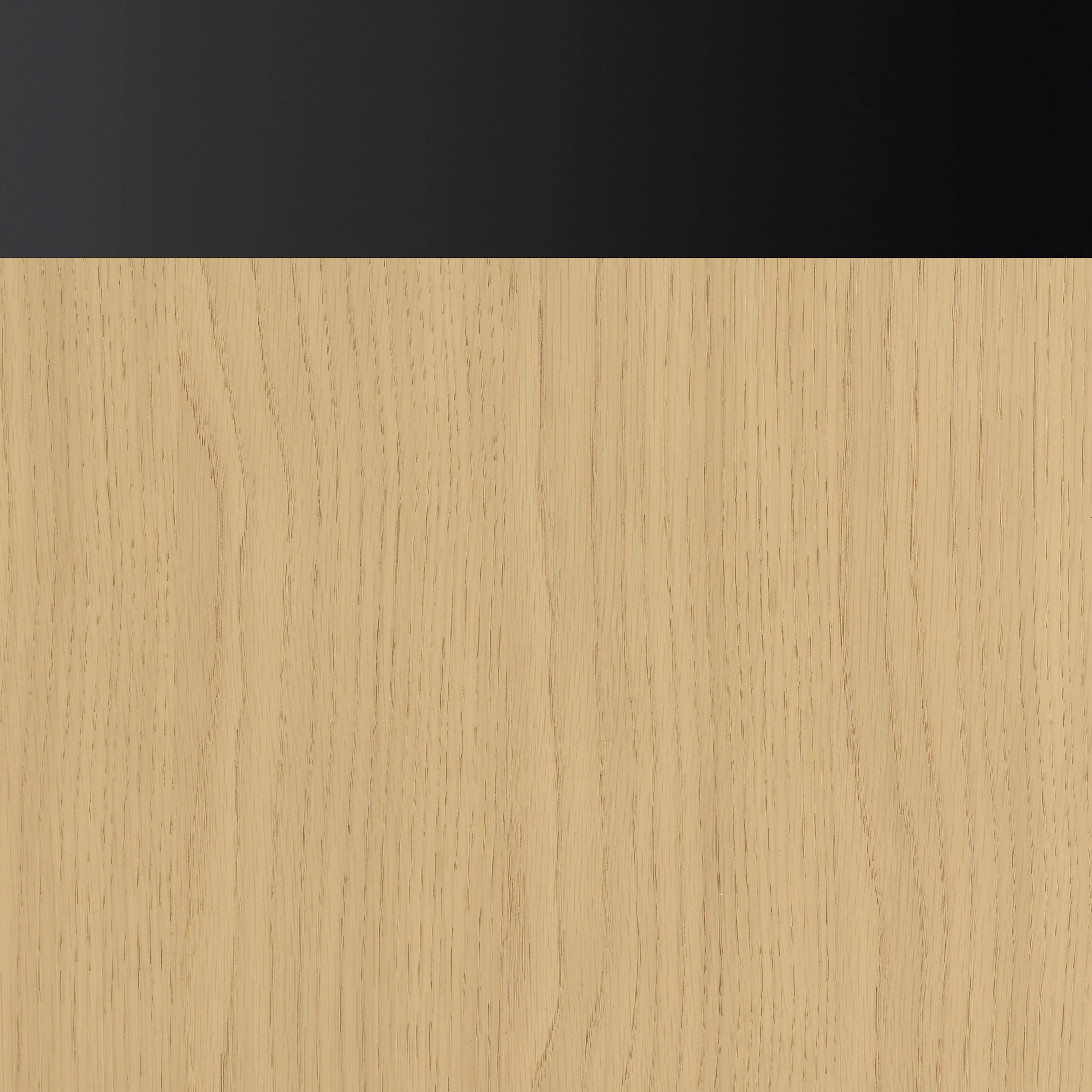 Scandinavian Oak with Matte Black Trim