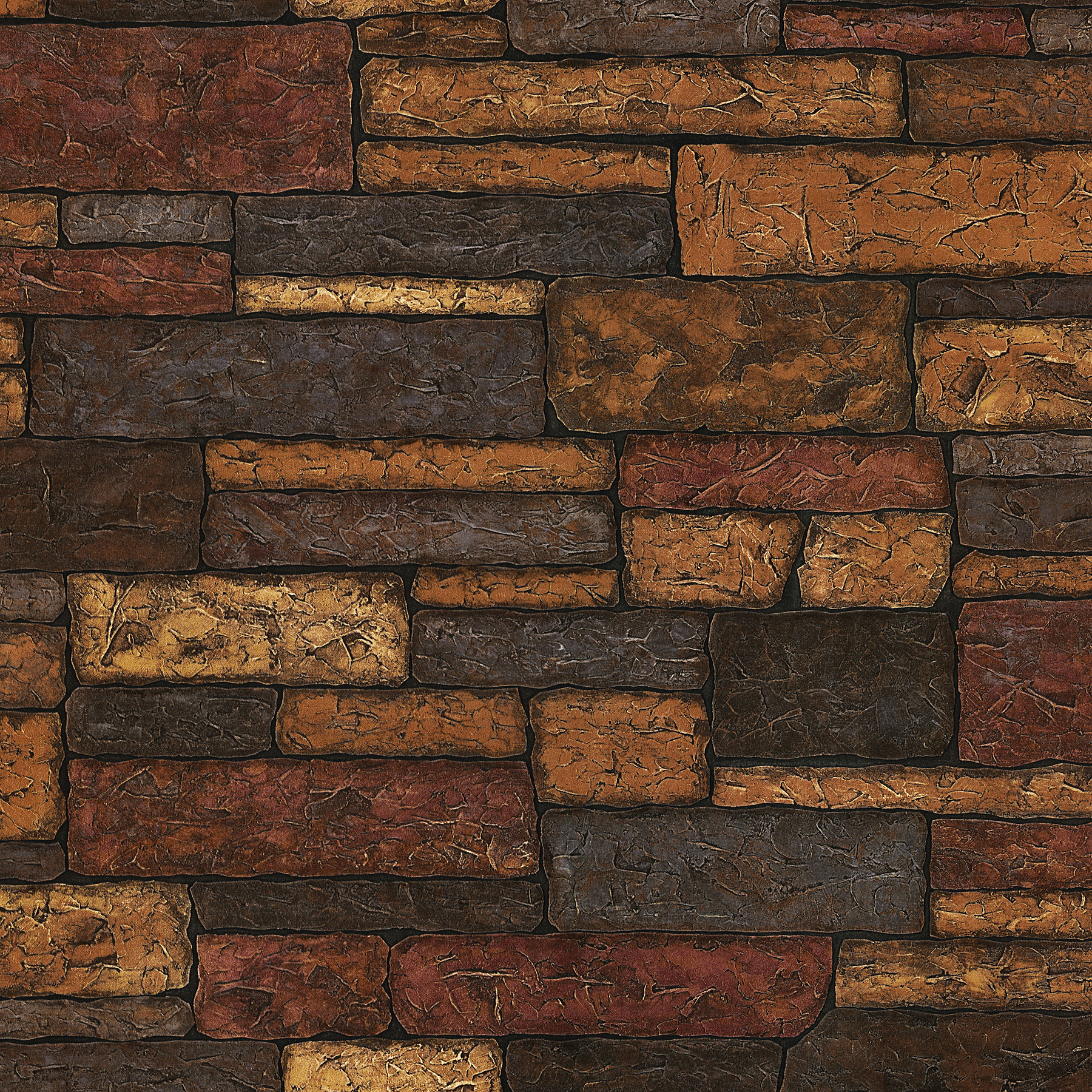 Madeline Brown Stone Texture Wallpaper Sample | York Design Group ...