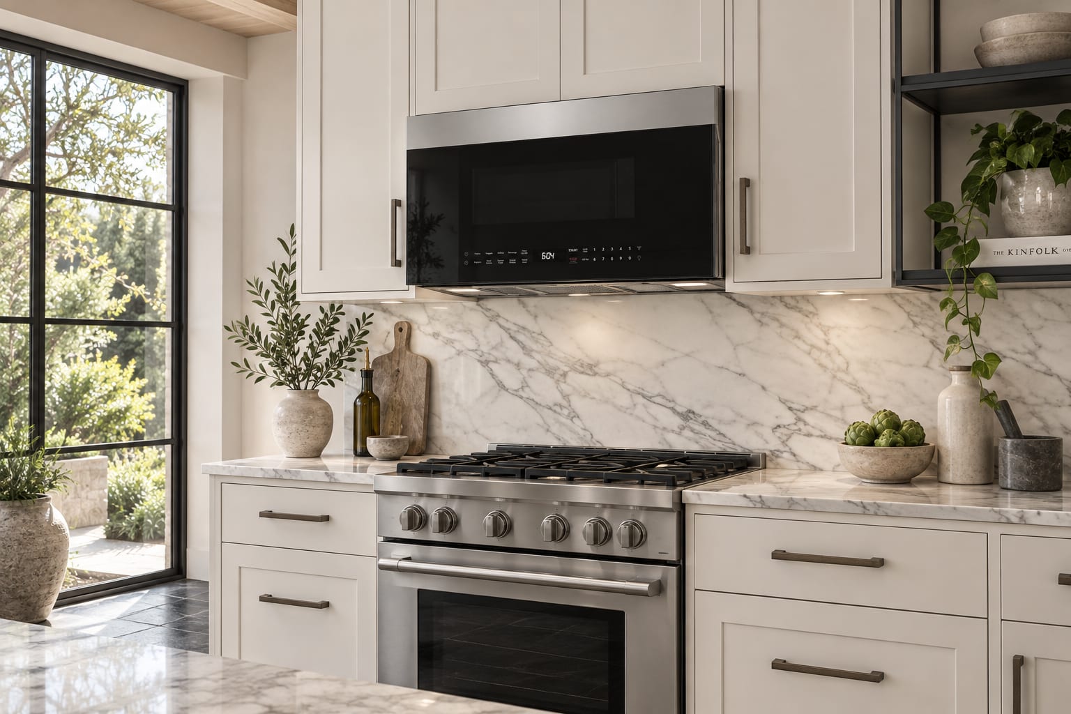 30-inch over-the-range microwave in a kitchen