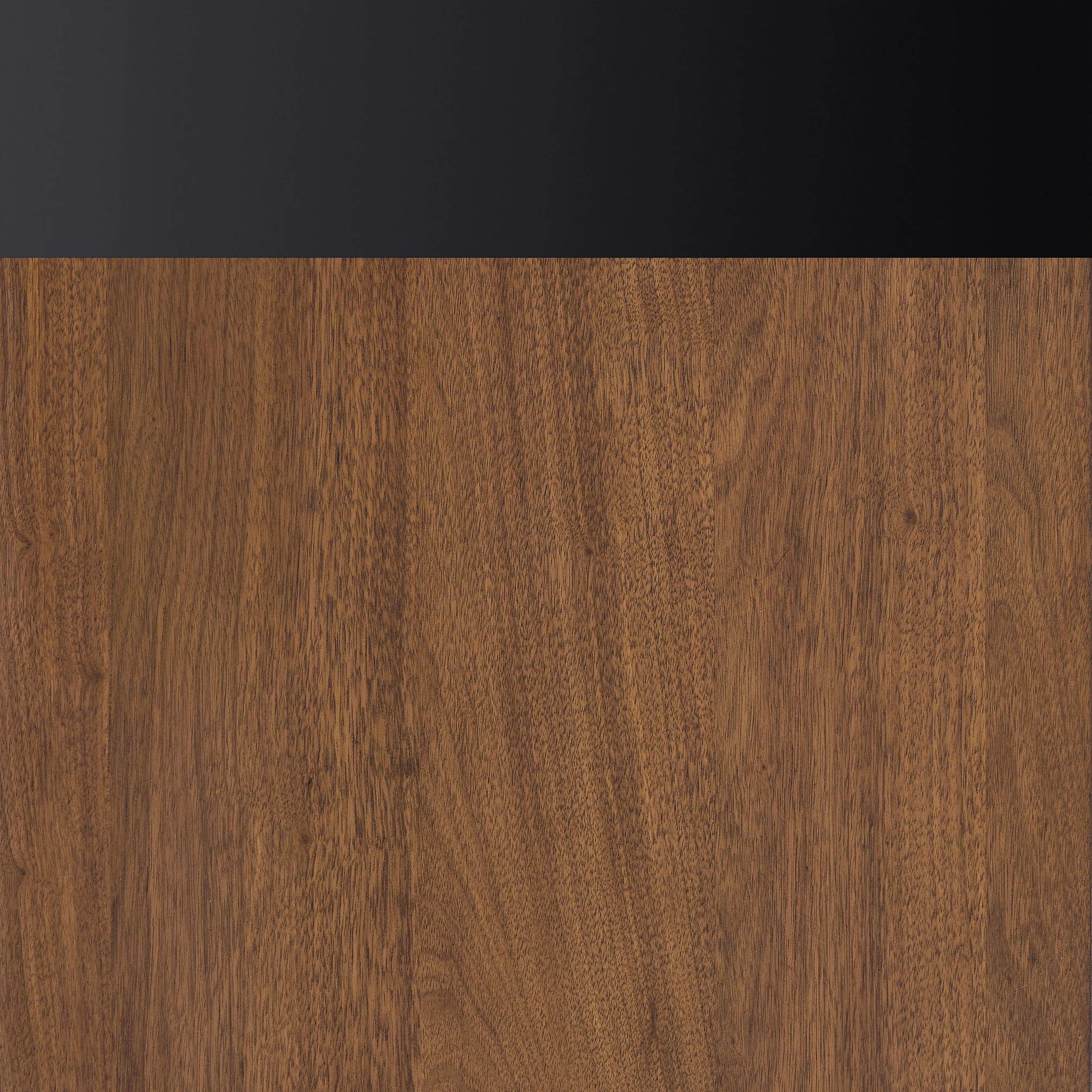 Toasted Walnut with Matte Black Trim