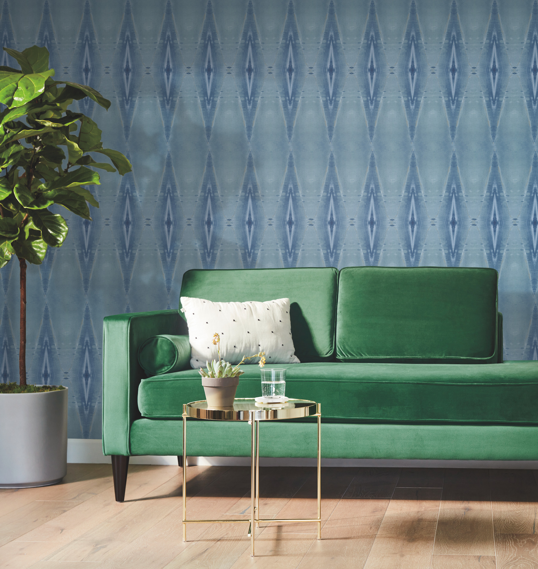 Origin Blue Wallpaper | York Design Group Product Catalog