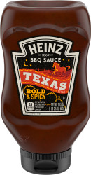 Heinz Texas Style Bold & Spicy BBQ Sauce, 19.5 oz Bottle image