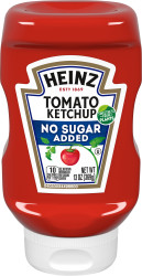 Heinz Tomato Ketchup No Sugar Added, 13 oz Bottle image