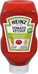 Heinz Tomato Ketchup with a Blend of Veggies, 31 oz Bottle image