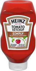 Heinz Simply Tomato Ketchup No Artificial Sweeteners, 31 oz Bottle image
