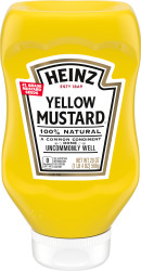Heinz 100% Natural Yellow Mustard, 20 oz Bottle image