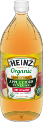 Heinz Organic Unfiltered Apple Cider Vinegar with the Mother, 32 fl oz Bottle image