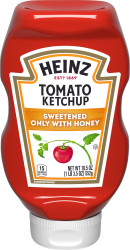 Heinz Tomato Ketchup Sweetened Only with Honey, 19.5 oz Bottle image