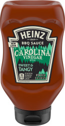 Heinz Carolina Vinegar Style Sweet & Tangy BBQ Sauce, 18.6 oz Bottle image