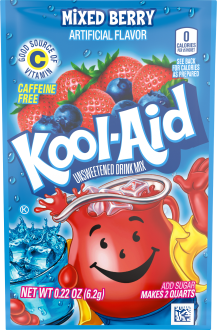 KOOL-AID Mixed Berry Drink Mix Unsweetened  0.22 oz Packet image
