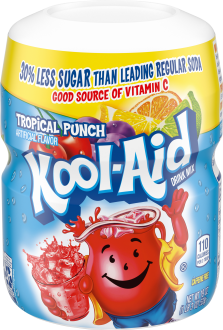 Kool-Aid Tropical Punch Drink Mix 19 oz. Canister image