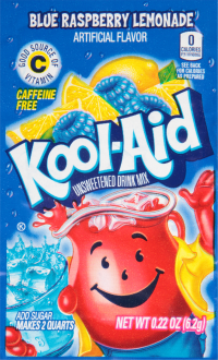 KOOL-AID Blue Raspberry Lemonade Drink Mix Unsweetened 0.22 oz Packet image