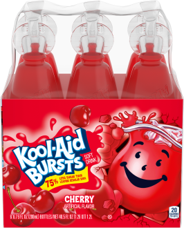Kool-Aid Bursts Cherry Soft Drink 40.5 fl oz Case (6-6.75 Bottles)